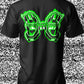 FREEWILL - “BARBED WIRE” T-SHIRT (BLACK/GREEN)