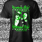 FREEWILL - “BARBED WIRE” T-SHIRT (BLACK/GREEN)